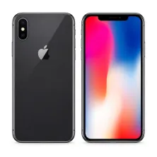 Cambiar batería iPhone X en Madrid: iPhone X por delante y por detrás