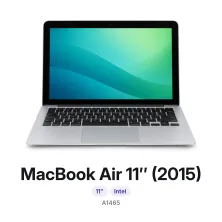 MacBook Air 11″ (2015): 11″, Intel, modelo A1465. Cambiar batería MacBook Air 11″ (2015) en Madrid