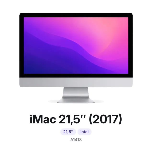 iMac 21,5″ (2017): 21,5″, Intel, modelo A1418. Reparar iMac 21,5″ (2017) en Madrid
