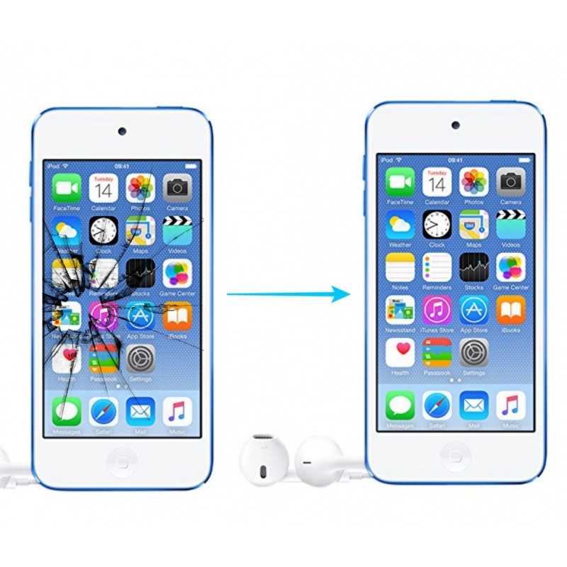 Reparar arreglar pantalla iPod 7 pantalla rota en Madrid