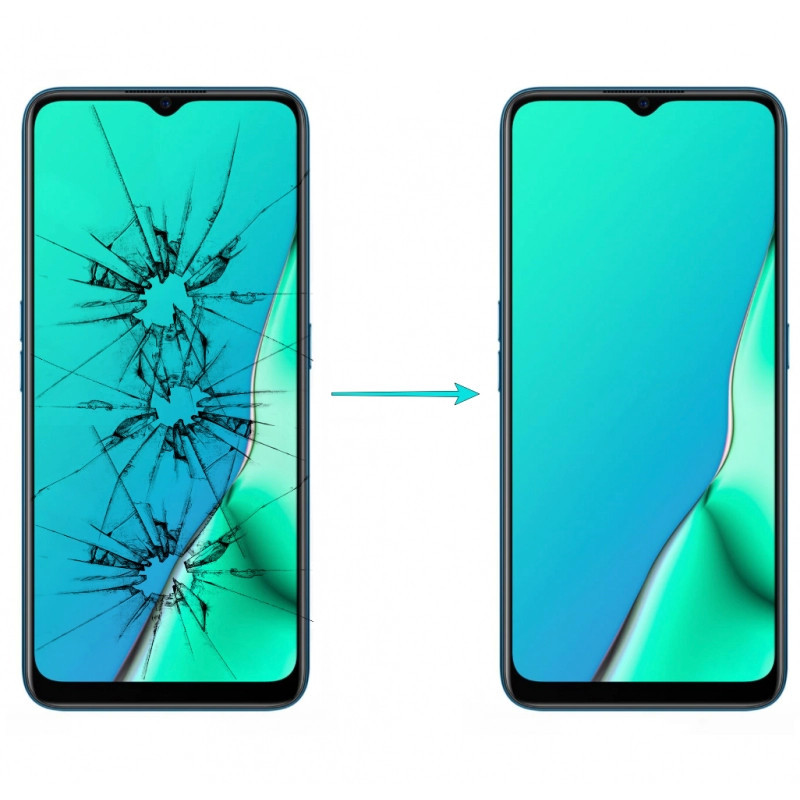 Cambiar pantalla de Oppo A9 2020 al instante, en Madrid
