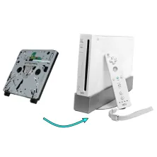 Cambio de lector de discos de consola Wii, al instante en Madrid