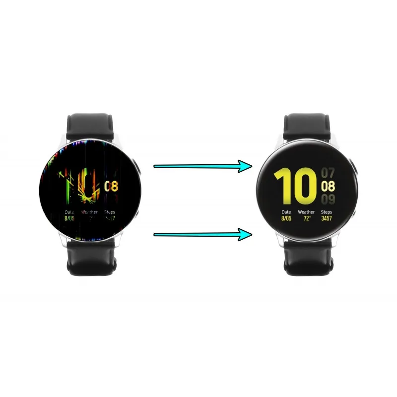 Cambiar pantalla de Galaxy Watch Active 2, al instante sin cita previa