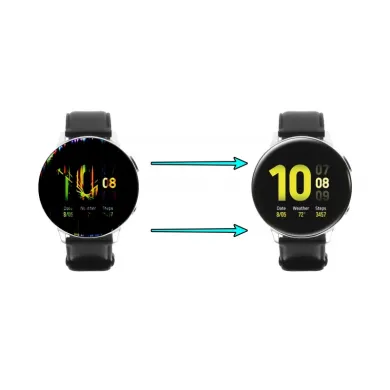 Cambiar pantalla de Galaxy Watch Active 2, al instante sin cita previa