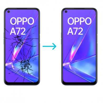 Cambiar pantalla movil Oppo A72. Servicio tecnico moviles Oppo Madrid