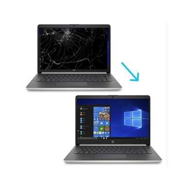 Cambiar pantalla de portatil HP 14-DK001NS en Madrid. Servicio técnico