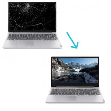 Cambiar pantalla de portatil Lenovo IdeaPad S145-IIL en Madrid.