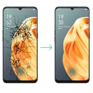 Cambiar pantalla Oppo F15 con garantia Madrid Servicio técnico