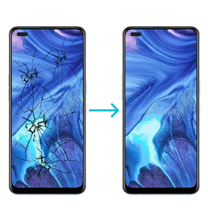 Cambiar pantalla de Oppo Reno 4 Pro 5G. Servicio técnico de Oppo