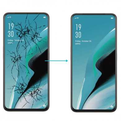 Cambiar pantalla del oppo reno 2 Z, sin cita previa al instante