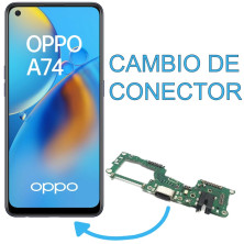 Cambiar conector de carga OPPO A74 5G con garantia en 1 hora