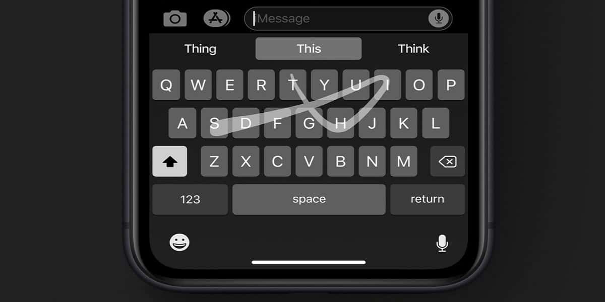escribir con Swipe en tu iPhone