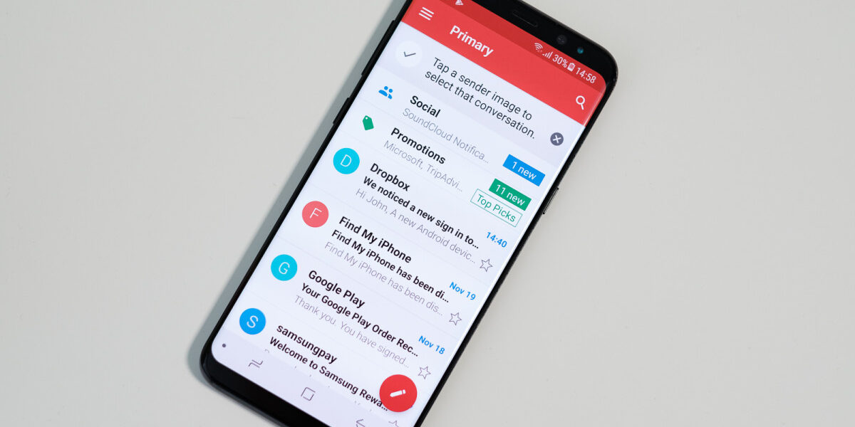 Gmail no funciona correctamente