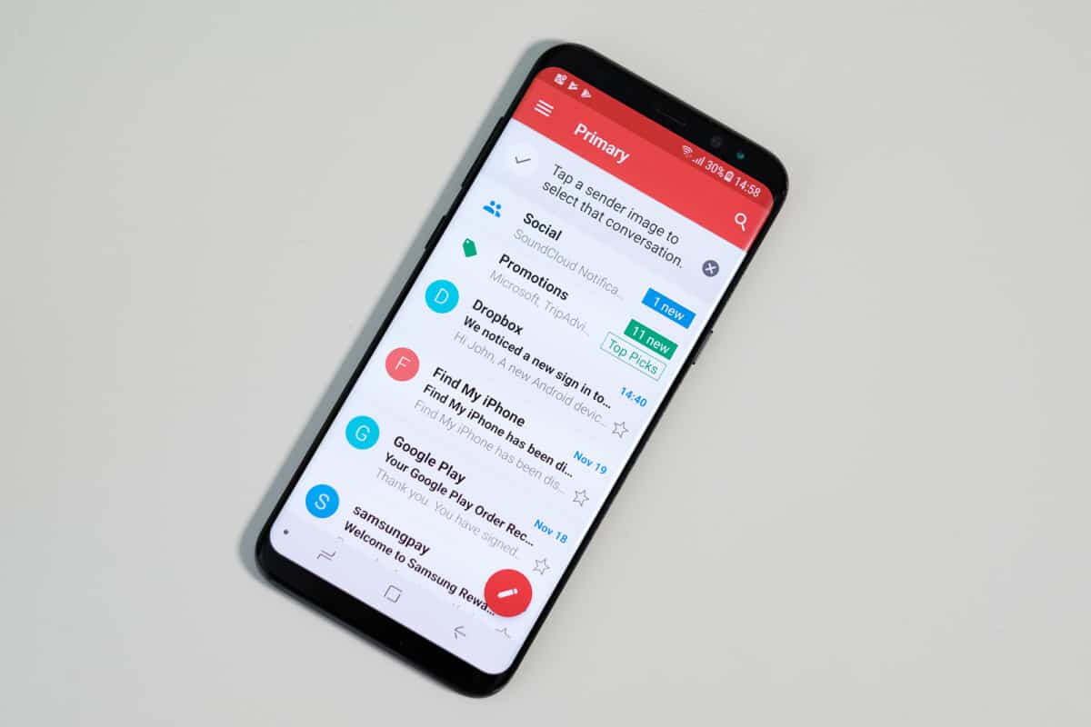 Gmail no funciona correctamente