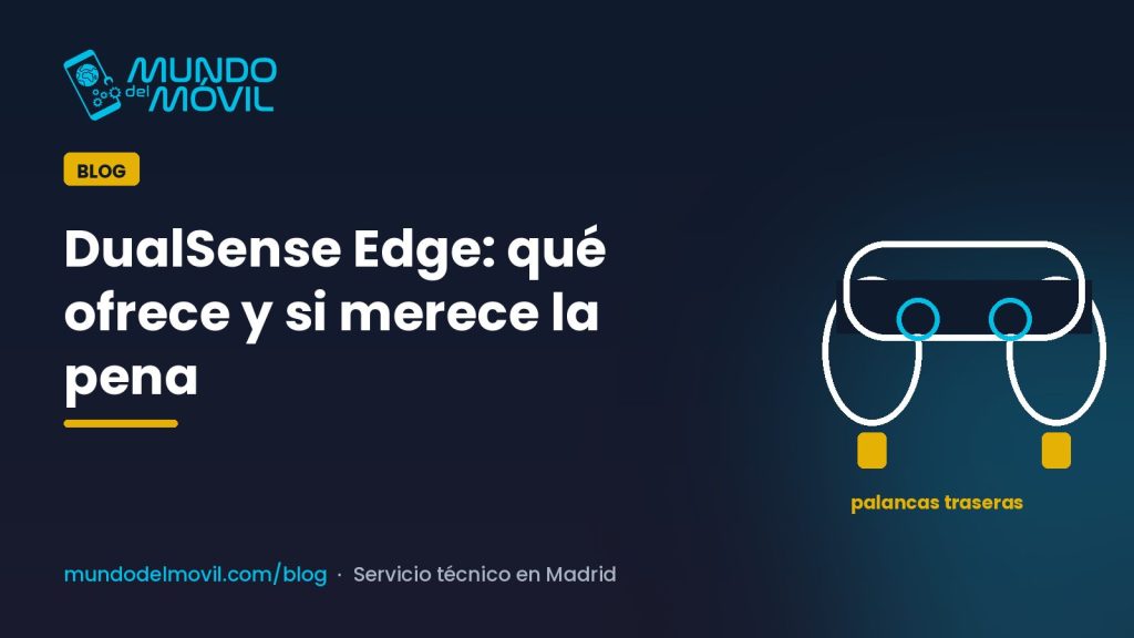Mando PS5 Edge: DualSense Edge con sus botones traseros y módulos de joystick intercambiables