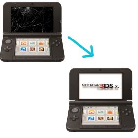Cambiar LCD Display pantalla superior Nintendo 3DS XL