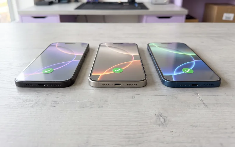 Tres iPhone seminuevos revisados